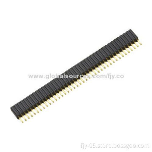 1.27mm Female Header, Single Row, Straight Base